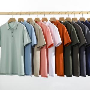 เสื้อโปโลผ้าฝ้ายถักนิตติ้งสำหรับทั้งชายและหญิงสำหรับคาเฟ่บาร์พนักงานเครื่องแบบทำงานปักโลโก้ได้ตามต้องการสำหรับบริกรทำงานร้านอาหาร - Product Image 1