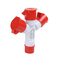 Prise industrielle Nuoqiya 4 broches 16A, 1 vers 3, en PP, 380V, étanche IP44, type Y, répartiteur de prise industrielle 1 vers 3