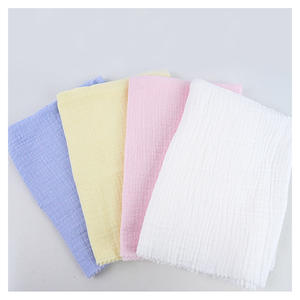 125gsm 135cm solide teint <span class=keywords><strong>Double</strong></span> <span class=keywords><strong>gaze</strong></span> crêpe mousseline froissé 100% coton tissu pour vêtements - Product Image 6