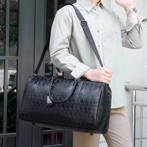 <span class=keywords><strong>Sac</strong></span> de <span class=keywords><strong>Voyage</strong></span> Duffle Pliable Étanche en <span class=keywords><strong>Cuir</strong></span> PU Tendance et Élégant avec Fermeture Éclair, Unisexe, Idéal pour les Activités de Plein Air et les Trajets Quotidien - Product Image 5