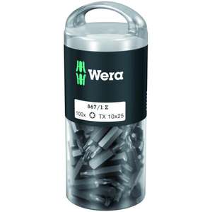 WERA - 05072447001 embouts Torx (100 pièces) (emballage libre-service)-EAN 4013288138514 INSERTS POUR EMBOUTS DE VISSAGE - Product Image 1