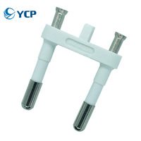 Pince de contact en laiton en cuivre pur 4,0 mm norme UE 250 V, pleine ou creuse, 10 A 16 A, pour insert de fiche