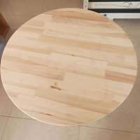 Plateau de Table rond en bois massif, bois de hêtre, Paulownia pin, Table basse pour Restaurant