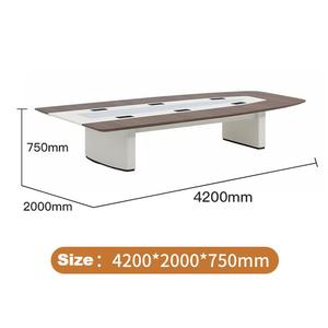 Maidu Maidu C2169 Bibo Luxury <b>Solid</b> <b>Wood</b> Office Conference Table Fashion Design Modern Large Plate-type Long <b>Desks</b> for Meeting - Product Image 4