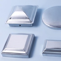 Poste de Cerca Metálico Cuadrado Decorativo, Tapa Redonda de Aluminio para Poste, Marca KS de Alta Calidad, Tamaños Personalizables para Cercas Exteriores