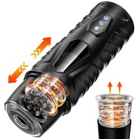 AIERSHA Vibrateur à Succion Automatique Vagin Artificiel Réaliste pour Masturbation Jouet Sexuel Adulte Godet Masturbateur Masculin