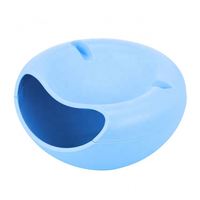 Boîte à Snack créative en plastique, cuvette de Snack de forme créative Double couche en plastique boîte de rangement pour snacks, bol d'assiette de fruits paresseux