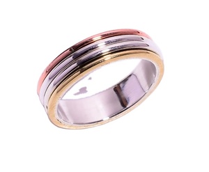 Natural Meditation <b>Spinner</b> 925 Wholesale Sterling Silver Handmade Two Tone Brass <b>Ring</b> Jewelry Wholesale Factory Price - Product Image 1