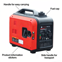 E-XIAPU 2kw Portable Silent Electric Start Benzin-Inverter-Generator für den Heimgebrauch