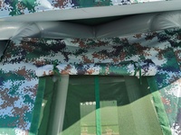 Tente de sentinelle camouflage à ouverture rapide, type colonne d'air gonflable double couche pour 2-3 personnes, idéale pour l'extérieur