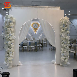 SMOOTH High Quality Pvc Square Acrylic White Panel <b>Wedding</b> Backdrops Stand <b>Wedding</b> <b>Arch</b> - Product Image 5