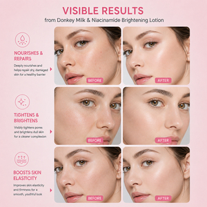 Crème Visage Éclaircissante Aichun Beauty <span class=keywords><strong>au</strong></span> <span class=keywords><strong>Lait</strong></span> <span class=keywords><strong>d</strong></span>'Ânesse et Niacinamide, Nourrissante, Réparatrice, Raffermissante et Éclaircissante pour la Peau - Nouveauté ! - Product Image 6