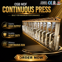 Machine de pressage à chaud continu de type ContiRoll, ligne de production de panneaux MDF, HDF et agglomérés, 100 000-500 000 CBM/an