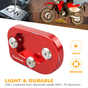 NICECNC Soporte Lateral Ampliado, Placa de Extensión para <span class=keywords><strong>Honda</strong></span> XR650L 1993-2024 2025 <span class=keywords><strong>XR</strong></span> <span class=keywords><strong>650</strong></span> <span class=keywords><strong>L</strong></span> <span class=keywords><strong>XR</strong></span> 650L - Product Image 4