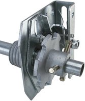 Kit complet de porte de garage sectionnelle en alliage d'aluminium, accessoires en acier inoxydable pour porte sectionnelle