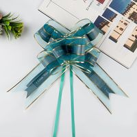 50 #5.9 pouces je t'aime imprimé Confession tirer arcs ruban pour fleur emballage cadeau décorations Organza lettre tirer arcs ruban