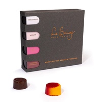 Noir Mini nouveau carton personnalisé luxe papier emballage biscuits bonbons cadeau boîte de chocolat avec insert