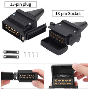 Nouvelle <span class=keywords><strong>prise</strong></span> de remorque plate de style australien à 7 broches/12 broches pour <span class=keywords><strong>attelage</strong></span>, camping-car, accessoires de voiture - Product Image 2