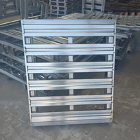 Palette en acier standard galvanisé robuste OEM pour le stockage en entrepôt
