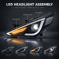 Kit de phares LED haute performance PCS H36 pour Hyundai Sonata 2011-2014 avec lentille à double faisceau et DRL blanc – Amélioration des performances