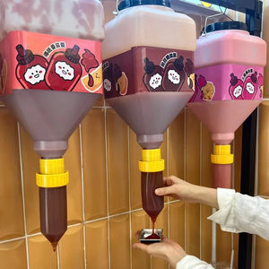 Ristorante grande Dispenser di salsa spessa manuale di plastica appesa Dispenser salsa bottiglia da spremere per Buffet Ketchup <span class=keywords><strong>Burger</strong></span> <span class=keywords><strong>Pizza</strong></span> - Product Image 2