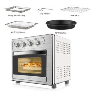 Multifunctional 25L Stainless Steel 3-in-1 Electric <b>Oven</b> Air Fryer Toaster with Timing & Heating for Household Use - Product Image 1
