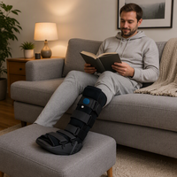 Botte Walker médicale professionnelle à compression pneumatique - Soutien orthopédique gonflable pour les entorses sévères et la récupération des fractures