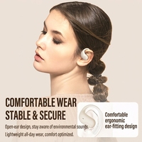 Écouteurs à Conduction Aérienne Personnalisables en Usine, Casques Ouverts, Écouteurs TWS BT6.0, Écouteurs Sans Fil OWS pour le Sport