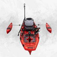 Advanced PVC 1 personne modulaire Kayak puissance Double pompe à pagaie pêche randonnée Sports de plein air-moteur de Kayak gonflable en gros