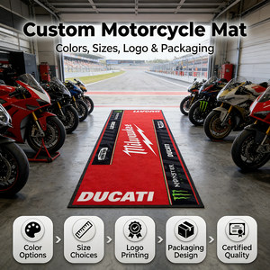 Meilleures ventes <span class=keywords><strong>Tapis</strong></span> <span class=keywords><strong>de</strong></span> présentation irrégulier personnalisé Moto Racing Motocross <span class=keywords><strong>Tapis</strong></span> <span class=keywords><strong>de</strong></span> garage antidérapant pour parking et garage - Product Image 1