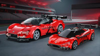 Cada C55045W Yangwang U9 1/24 Voiture de course en blocs de construction Super Sport Car Jouets d'assemblage DIY
