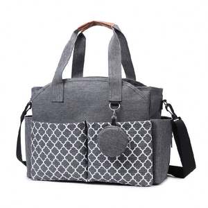 Sac à langer multifonctionnel pour tout-petits, sac de voyage pour maman et papa avec poche isotherme - Product Image 1