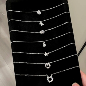 Jolleria de plata 925 argento zirconi catena collane da donna cadenas de oro 10k modello <span class=keywords><strong>franco</strong></span> - Product Image 1