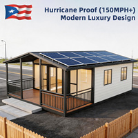 Maison miniature de luxe personnalisée, maison préfabriquée en conteneur, maison en conteneur robuste et durable, belle maison préfabriquée de 20 pieds ou 40 pieds