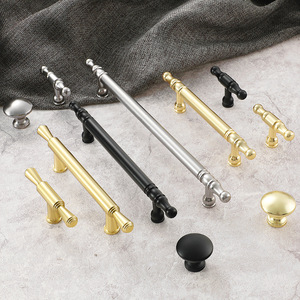Modern Cabinet Door Handles Bar Shape Aluminum Alloy Durable Wardrobe Furniture Hardware - Product Image 2