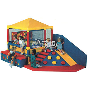 Moetry Mini aire de jeux intérieure pour enfants Équipement de jeu souple Bassin <span class=keywords><strong>à</strong></span> <span class=keywords><strong>balles</strong></span> avec grimpeur <span class=keywords><strong>d</strong></span>'<span class=keywords><strong>angle</strong></span> pour la maternelle et les tout-petits - Product Image 3