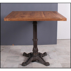 Industrial <b>Wood</b> <b>Top</b> Iron Base Coffee <b>Table</b> Antique Style Durable Living Room Furniture - Product Image 3