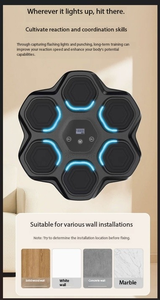 Cible de boxe Connexion Bluetooth Rythme musical Confort pour frapper Rétroaction claire Amortissement Absorption des chocs Étape par étape - Product Image 2