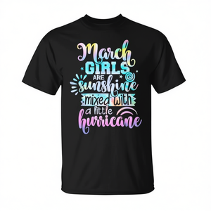 Les filles de mars sont soleil mélangé à un peu de tempête T-shirt - Product Image 2