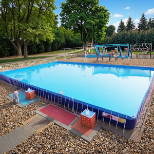 Lớn ngoài trời lắp ráp dành cho người lớn & trẻ em mềm hồ chứa hồ bơi di động vải kỹ thuật thiết kế nuôi trồng thủy sản thiết bị - Product Image 2