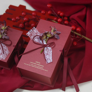 Wholesale Customized High-End Waterproof Portable Printed Paper Little Wedding Packaging Magnetic Gift <b>Box</b> - Product Image 2