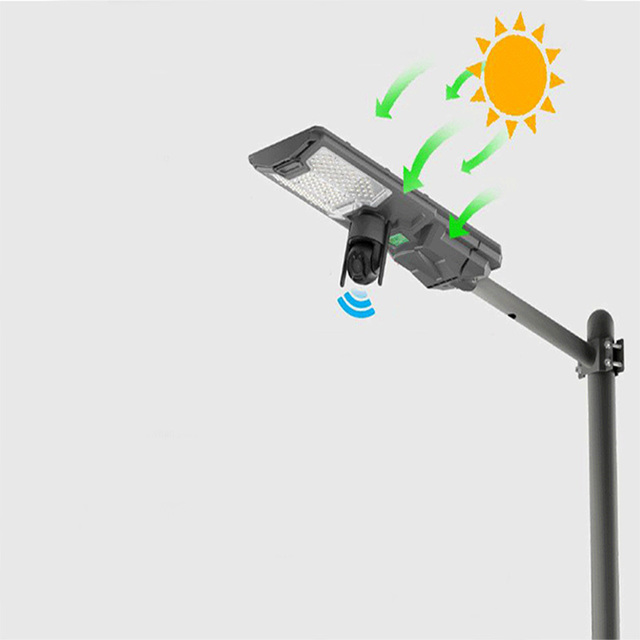 Solar Street Light with Motion Sensor Remote Control IP65 Waterproof LED Powered RoHS Certified Sports Stadiums Highway Battery