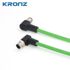 KRONZ Profinet Cable M12 Connecteur coudé 4 broches Code D Câble blindé pré-moulé M12 Circulaire <span class=keywords><strong>IE</strong></span> M12 Connecteurs de câble - Product Image 3