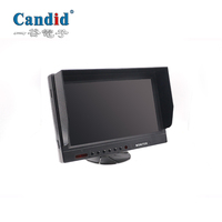 Monitor mobil layar tampilan hd penuh, monitor mobil 9 inci 1080P untuk kendaraan pertanian Vans Trailer truk Bus RV