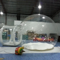 Dôme gonflable transparent en PVC pour enfants, type igloo, avec tunnel, taille personnalisée, garantie 3 ans, pour l'extérieur