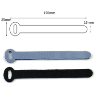 Attaches de câblage auto-adhésives personnalisées avec logo imprimé, écologiques, en polyester/nylon, avec fermeture auto-agrippante pour accessoires de câblage