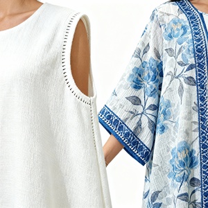 Nouvelle robe abaya à ceinture imprimée modeste de conception 2026 pour femmes musulmanes, tenue décontractée de tous les jours, tissu de haute qualité - Product Image 2