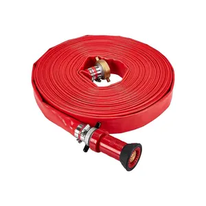 Guangmin 1.5-Inch 8-Bar Double Jacket Fire Hose 20M 30M Wear-Resistant PVC Lining Coupling firefighting Equipment Accessory