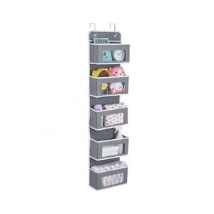 Over the Door Wall Hanging Organizer with 5 Large Clear Windows for <b>Wardrobe</b> Clothing Storage in Party Baby Nursery Dorm - Product Image 1