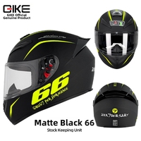 Casque de moto intégral Qike en ABS, unisexe, équipement de sécurité toutes saisons avec design personnalisé pour les motards